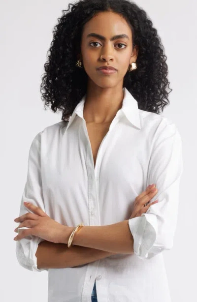 Open Edit Domed Hinge Bangle In Gold