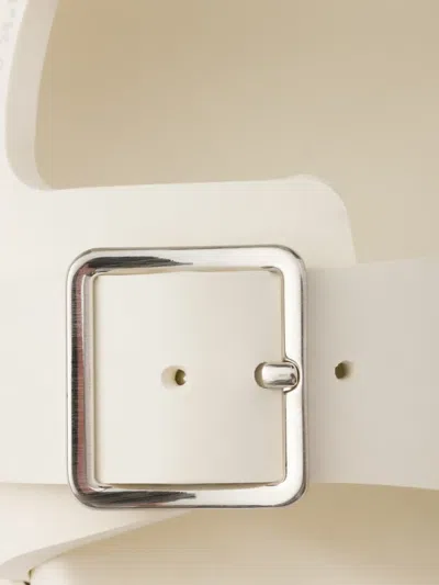 Prada Buckle Strap Sandals In Neutral