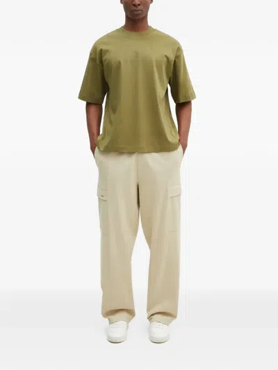 Pangaia Womens Highland Green Dna Oversized-fit Cotton-jersey T-shirt Xl