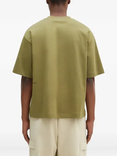 Pangaia Womens Highland Green Dna Oversized-fit Cotton-jersey T-shirt Xl