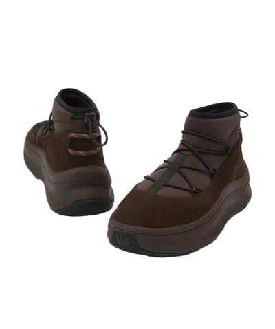 Moon Boot Lace-up Platform Hi-tops Sneakers In Brown