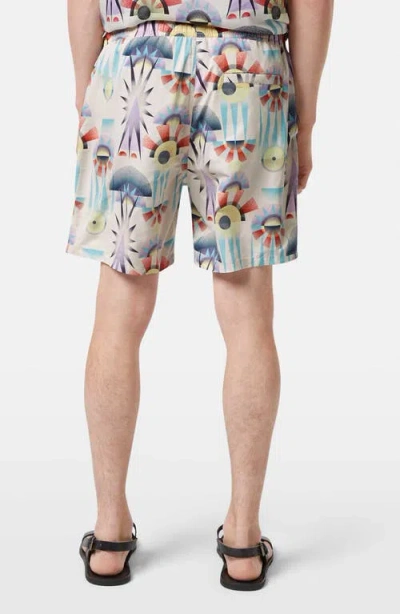 Scotch & Soda Print Mid Length Swim Trunks