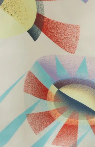 Scotch & Soda Print Mid Length Swim Trunks