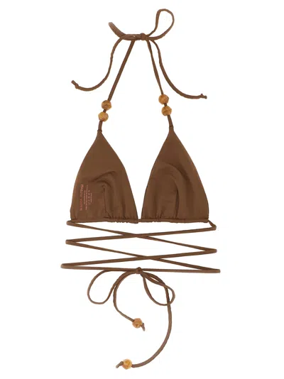 Magda Butrym Re 26 Bikini Top In Brown