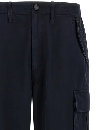 Burberry Cyrus Cargo Trousers Multiple Pocket Design In Blue
