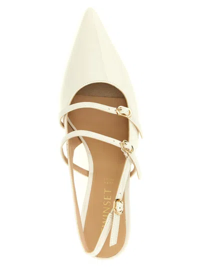 Twinset Strappy Slingback Pumps In Multi