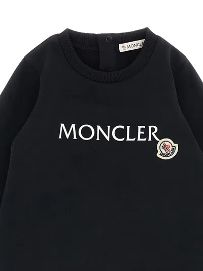 Moncler Logo Jumpsuit In Blue