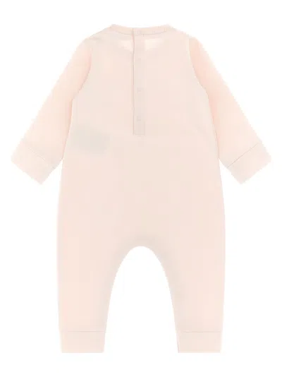 Moncler Logo Jumpsuit In Pink