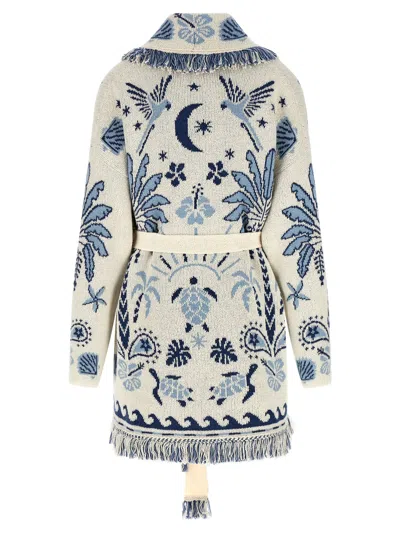 Alanui Echoes Of The Island Wool And Cotton Cardigan In Multi