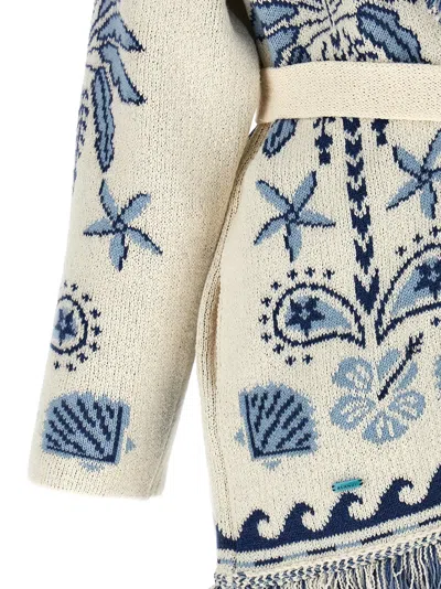 Alanui Echoes Of The Island Wool And Cotton Cardigan In Multi