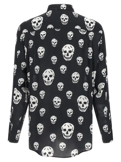 Alexander Mcqueen Long-sleeved Shirt In Black