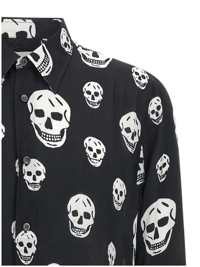 Alexander Mcqueen Long-sleeved Shirt In Black