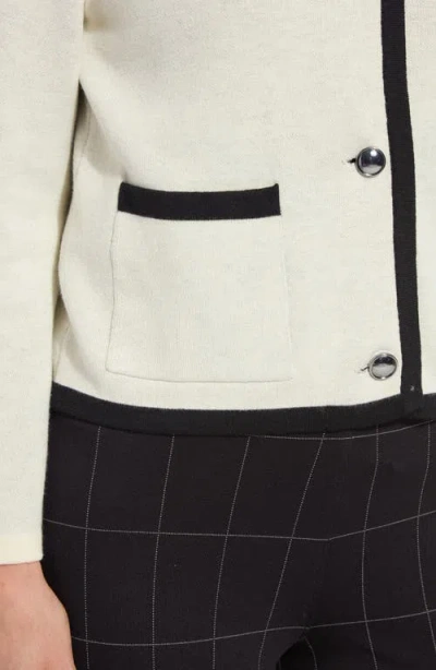 Lyssé Amal Sweater Jacket In Chalk In White
