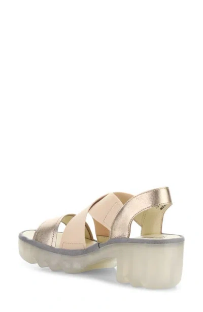Fly London Taji Platform Slingback Sandal In Multi