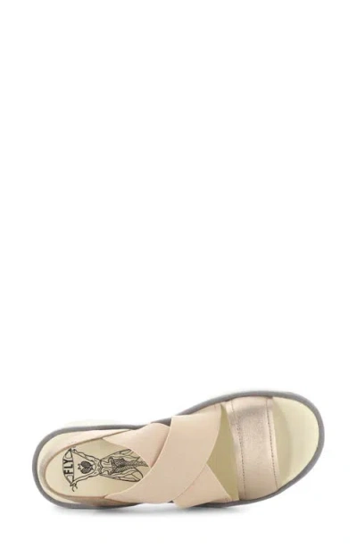 Fly London Taji Platform Slingback Sandal In Multi