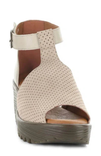 Fly London Lemo Ankle Strap Platform Wedge Sandal In Multi