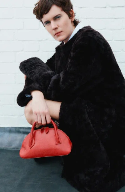 Liffner Ew Dome Clutch Red Glossy In Pink