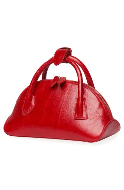 Liffner Ew Dome Clutch Red Glossy In Pink