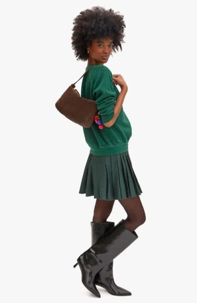 Clare V . Fleurine Suede Shoulder Bag In Pattern