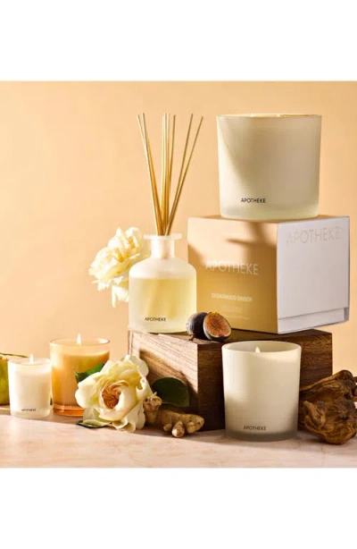 Apotheke Cedarwood Ginger Petite Scented Candle In White