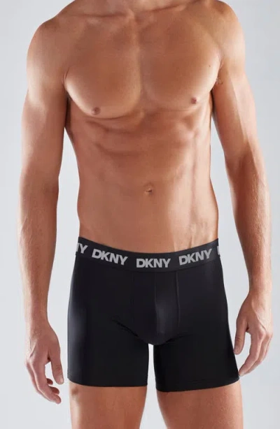 Dkny 3-pack Soft Touch Boxer Briefs In Multi