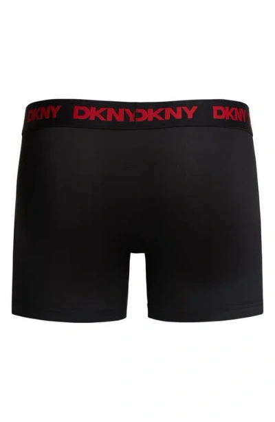Dkny 3-pack Soft Touch Boxer Briefs In Multi