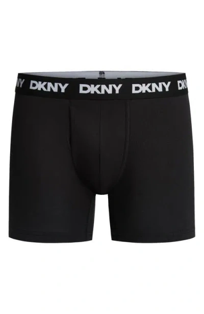 Dkny 3-pack Stretch Cotton Boxer Briefs In Multi