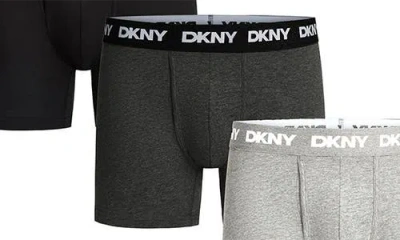 Dkny 3-pack Stretch Cotton Boxer Briefs In Multi