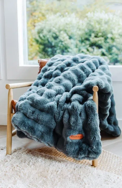 Little Giraffe Cloudscape Throw Blanket In Blue