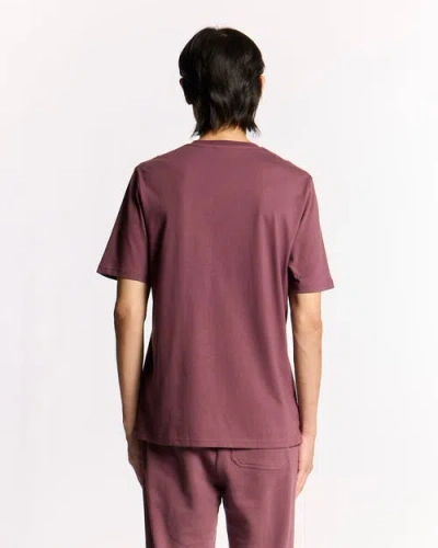 Lyle & Scott Script Long Sleeve T-shirt In Purple