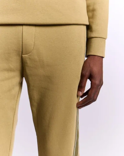 Lyle & Scott Tape Draw String Trackies In Brown