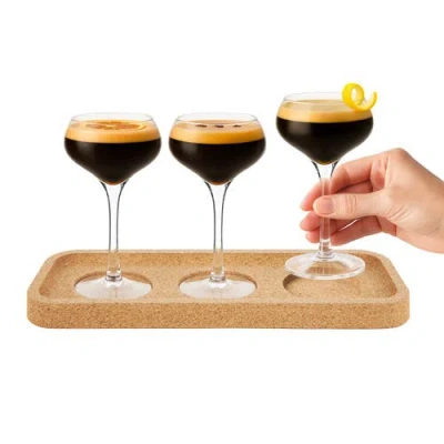 Final Touch Espresso Martini Flight Set In Transparent