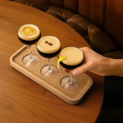 Final Touch Espresso Martini Flight Set In Transparent
