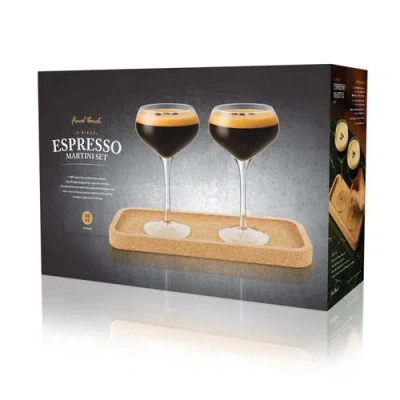 Final Touch Espresso Martini Set In Transparent