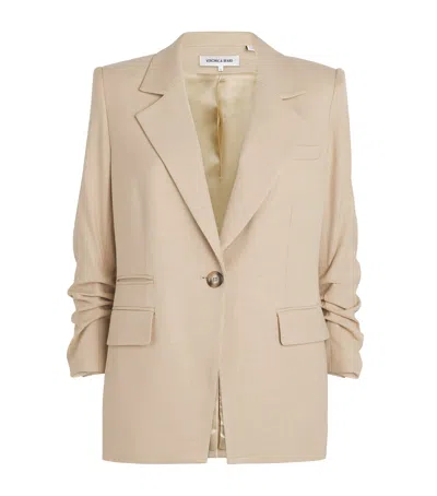 Veronica Beard Battista Dickey Jacket In Stone Khaki In Neutral