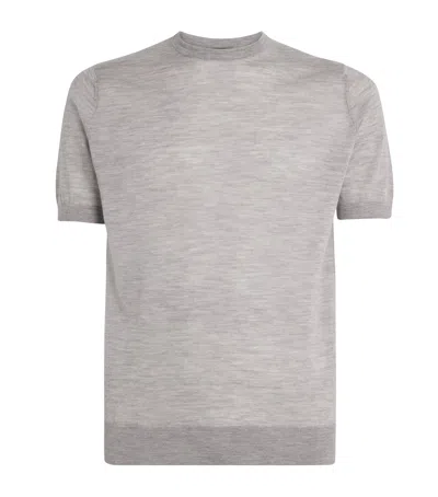 Colombo Cashmere-silk T-shirt In Gray