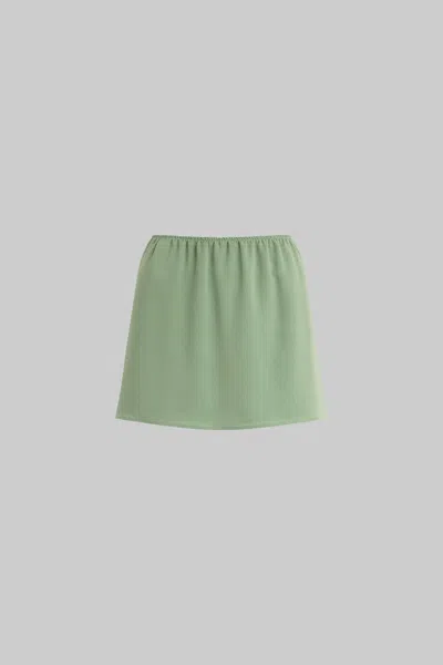 Leset Ari Mini Skirt In Green