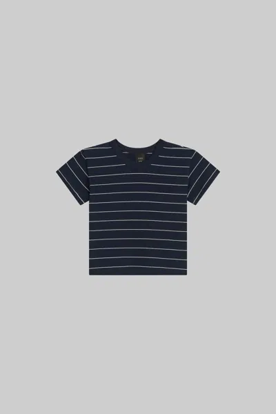 Leset Bebe Margo Stripe Tee In Blue