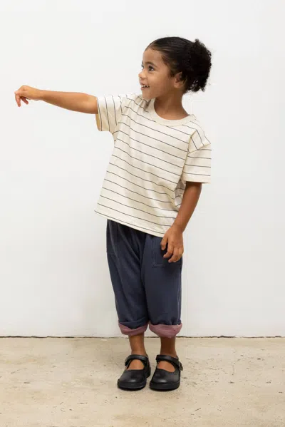 Leset Bebe Margo Stripe Tee In White