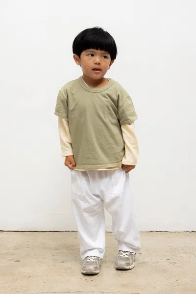 Leset Bebe Margo Tee In Green