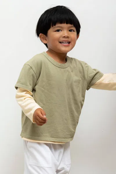 Leset Bebe Margo Tee In Green