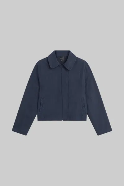Leset Chloe Zip Jacket In Blue