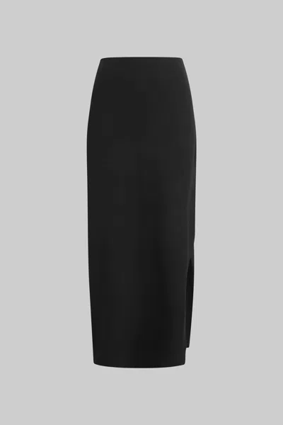 Leset Rio Side Slit Skirt In Black