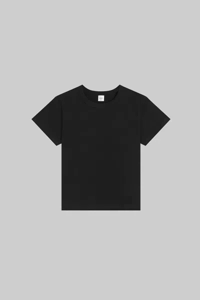 Leset Pointelle Mini Short In Black