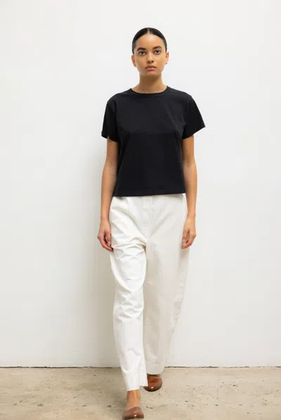 Leset Pointelle Mini Short In Black