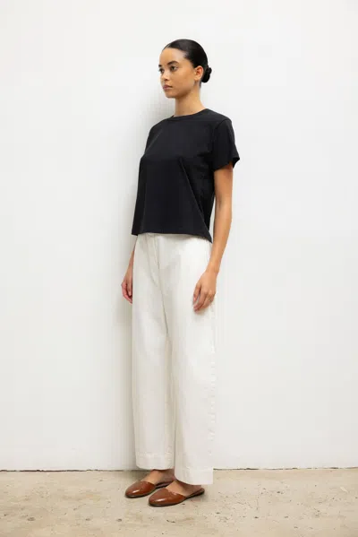 Leset Pointelle Mini Short In Black