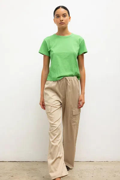 Leset Margo Cotton Jersey T-shirt In Gray