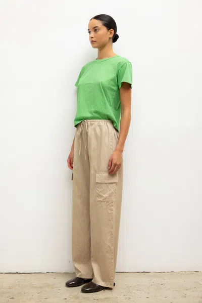 Leset Margo Cotton Jersey T-shirt In Gray