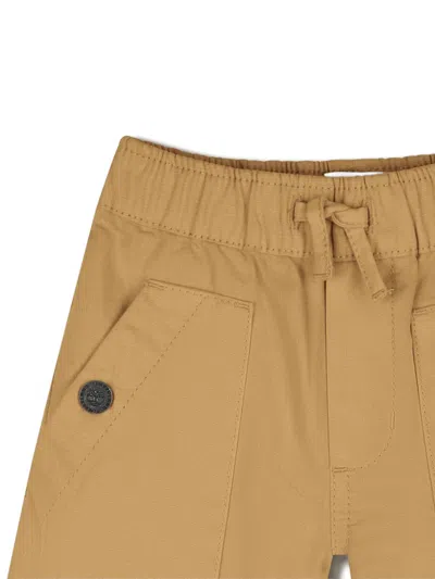 Timberland Buttoned Drawstring Shorts In Brown