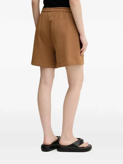 Inbetweeners Drawstring Graphic Shorts In Brown